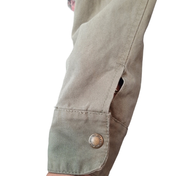 FB Sisters Moto Military Jacket Khaki w Embroidered Aztec Pattern Size Medium - Picture 7 of 13